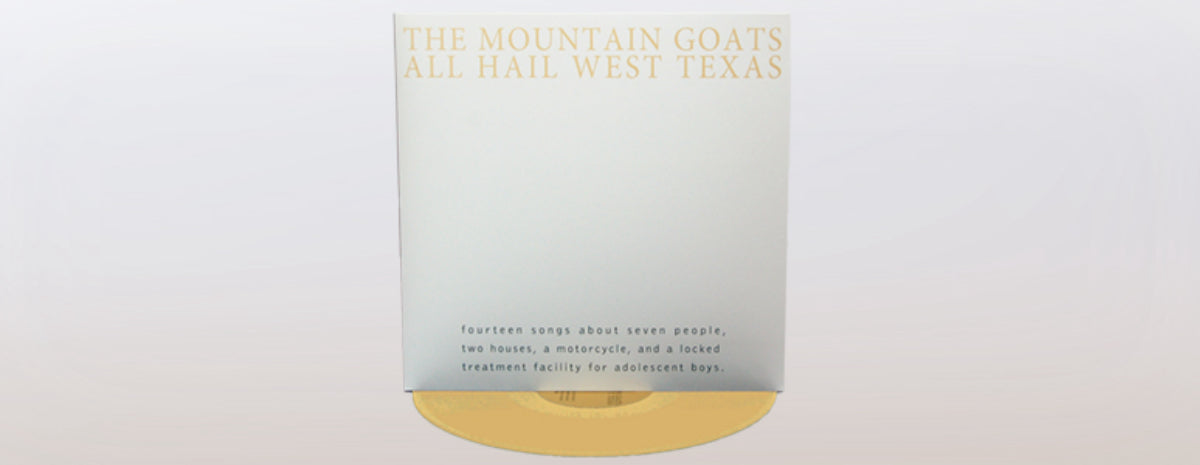 The Mountain Goats release 'All Hail West Texas' on Yellow Peak Vinyl for Bandcamp Friday