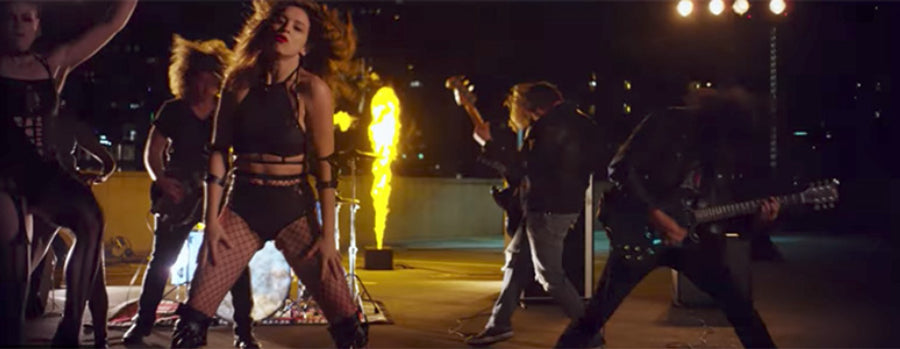 A Giant Dog go all out for their “Bendover” music video