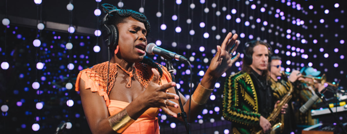 Ibibio Sound Machine, on tour in the United States, rock KEXP