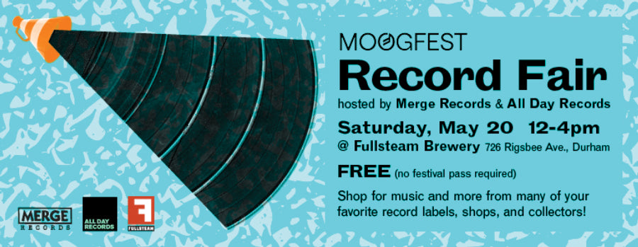 Announcing the second annual Moogfest Record Fair, hosted by Merge Records & All Day Records