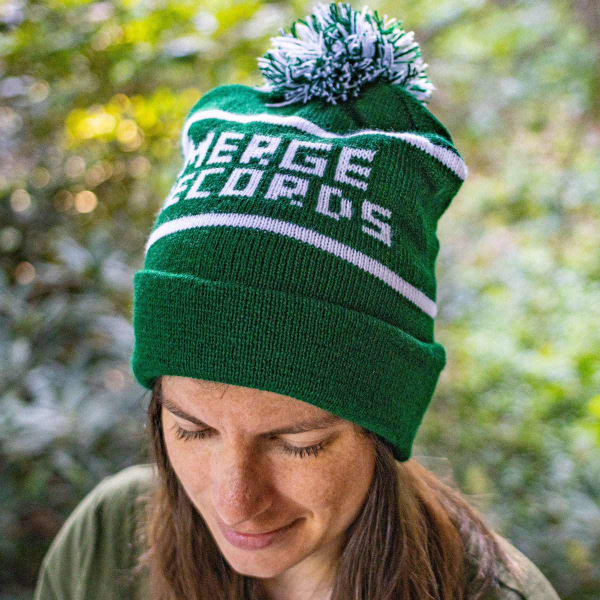 Merge Records Knit Pom Hat