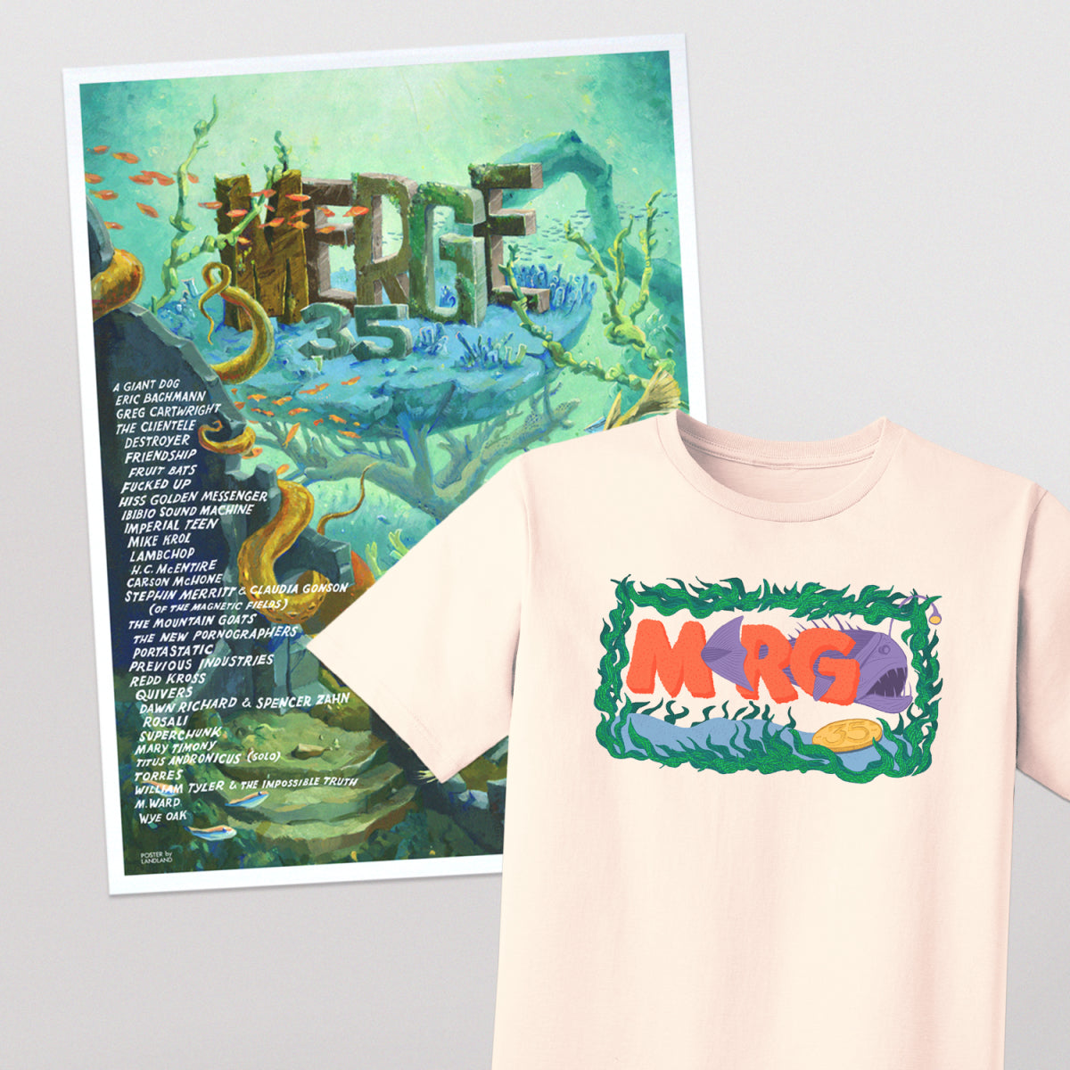 Merge - 35 T-shirt + Poster Bundle