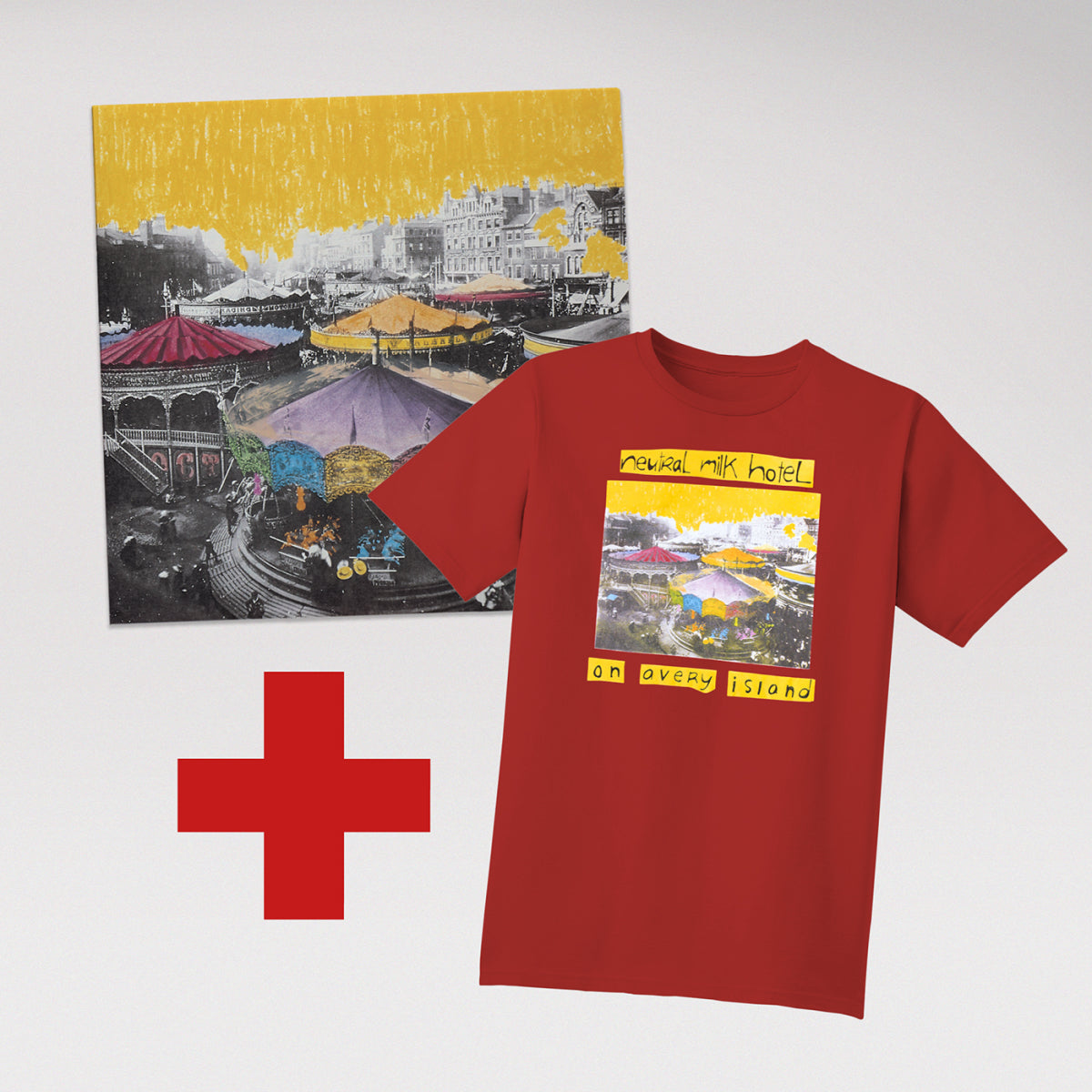 Neutral Milk Hotel - On Avery Island LP + T-shirt Bundle